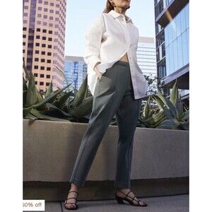 Everlane The Dream Pant  Pull On Front Seam Gray Heathered Charcoal Size XS NWT